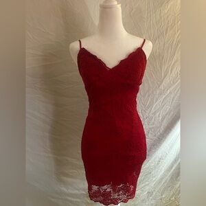 Windsor Red Floral Mini Dress Size Small